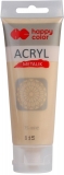 Culoare acrilica 75 ml, auriu deschis metalic, Happy Color